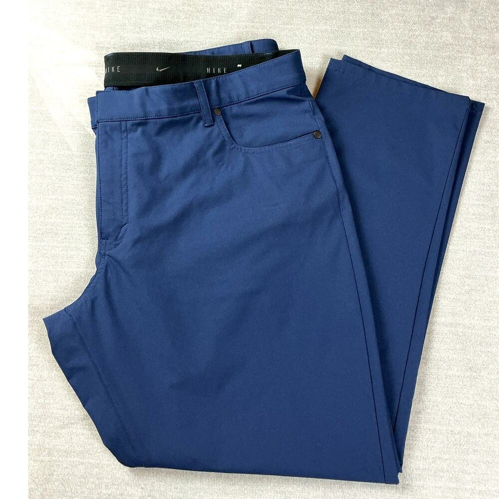 Nike Dri-Fit Slim Fit Golf Pants Mens 42x32 Blue Performance Tech